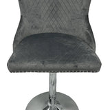 Valentino Lion Knocker Quilted Tufted Shimmer Velvet BAR STOOLS - 3 Colours