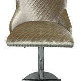 Valentino Lion Knocker Quilted Tufted Shimmer Velvet BAR STOOLS - 3 Colours