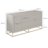 Hampton Sideboard - Brown Shagreen by D.I. Designs