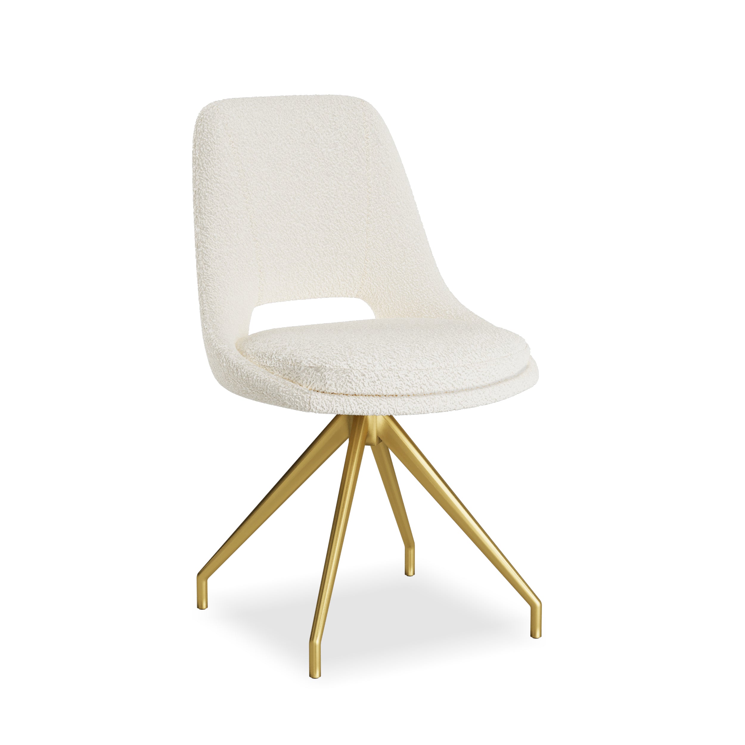 Orion Gold 180cm Dining Table White/Gold Ceramic Marble Top With Boucle Velvet Gold Leg Dining Chairs