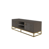 Hampton TV Unit - Brown Shagreen by D.I. Designs