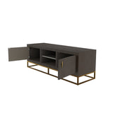 Hampton TV Unit - Brown Shagreen by D.I. Designs