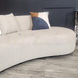 The Miami Beige Boucle Premium Sofa Beige Boucle Fabric