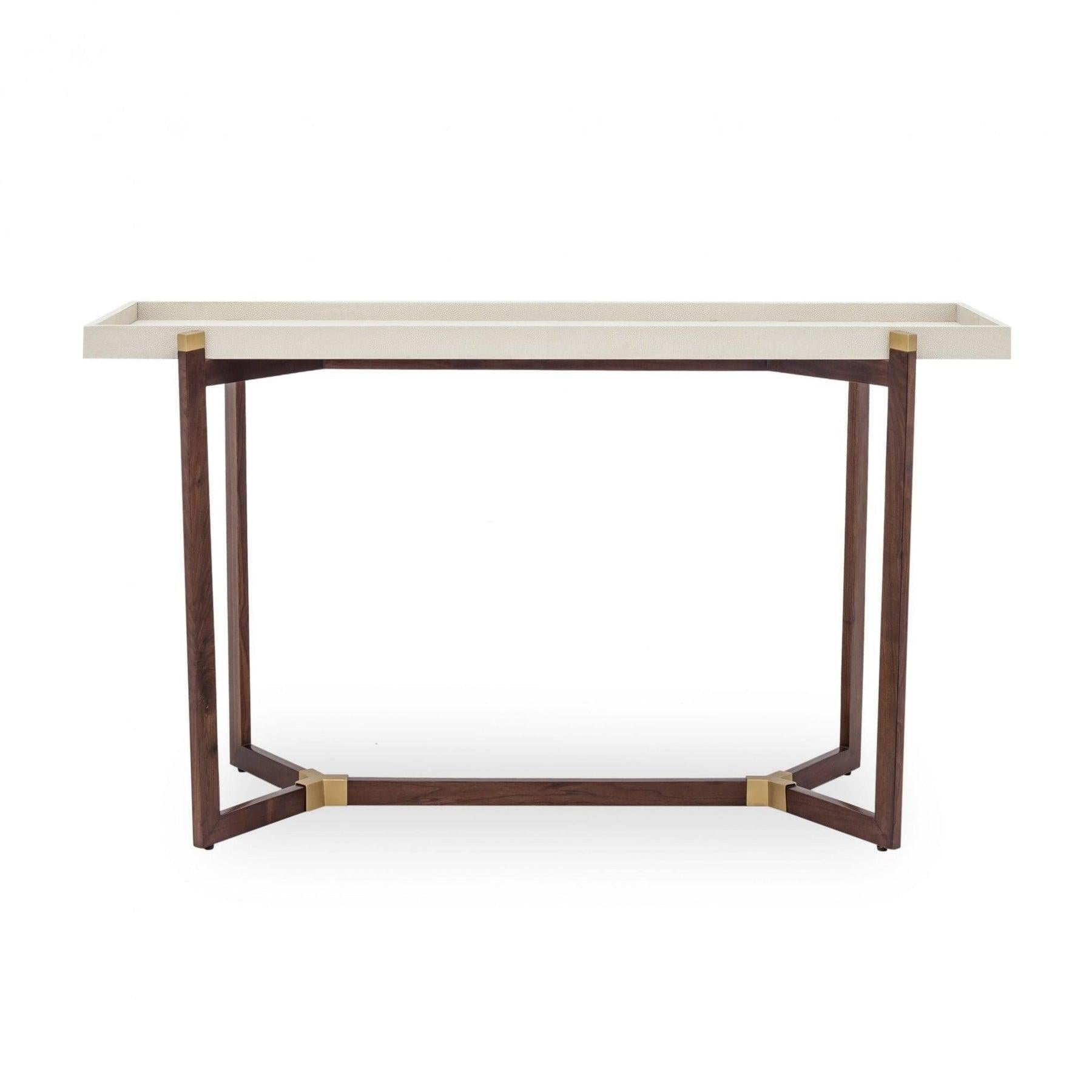 Hambledon Console - Cream Shagreen by DI Designs-Esme Furnishings