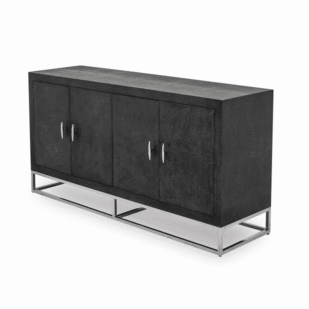 Hampton Sideboard - Black Shagreen by DI Designs-Esme Furnishings