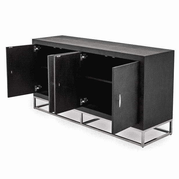 Hampton Sideboard - Black Shagreen by DI Designs-Esme Furnishings