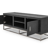 Hampton Tv Unit - Black Shagreen by D.I. Designs