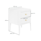 Abberley Bedside - White by D.I. Designs-Esme Furnishings