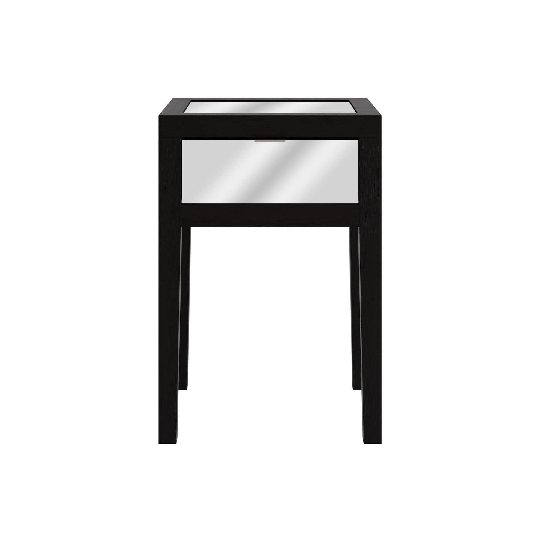 Josephine Bedside - 1 drawer - Black by DI Designs-Esme Furnishings