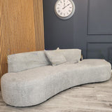 The Miami Silver Grey Boucle Premium Sofa Silver Grey Boucle Fabric