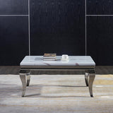 Louis White Marble Coffee Table - Belmont Interiors