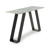 Oscar Green Ceramic Marble Console Table