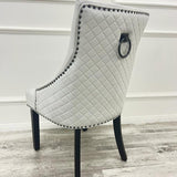 Bentley Light Grey and Black Dining Chair - Belmont Interiors