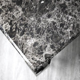 Arianna 130cm Black Marble Coffee Table - Belmont Interiors