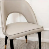 Alder Beige PU Leather Dining Chair - Belmont Interiors