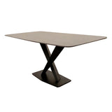 Valeo 160cm Black Dining Table with Black Sintered Stone Top - Belmont Interiors