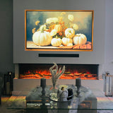 71 Inch HD 2024 Panoramic 3 Sided Glass WiFi Electric Fire HD+ 3D Effect