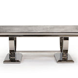 Arianna 130cm White Marble Coffee Table - Belmont Interiors