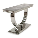 Arianna Chrome Marble 120cm Console Table - 6 Colors