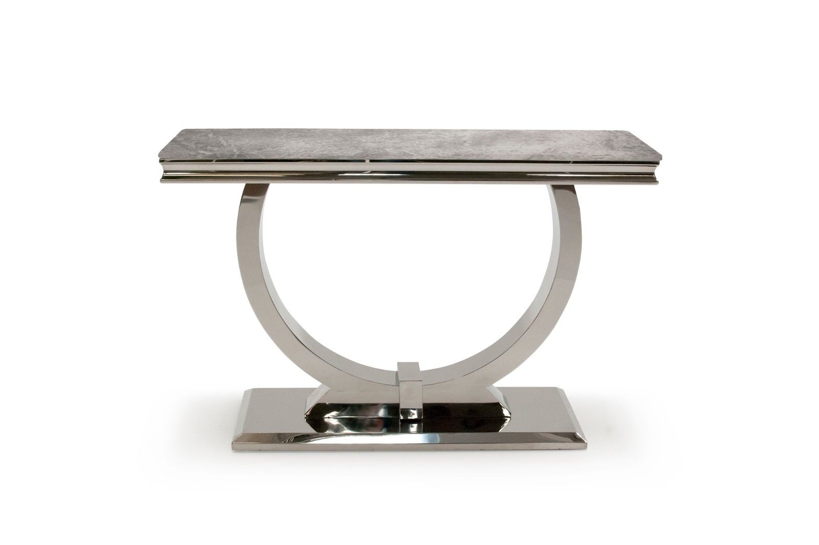 Arianna 120cm White Marble Console Table - Belmont Interiors