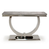 Arianna 120cm White Marble Console Table - Belmont Interiors